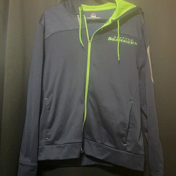 Majestic Thermabase L Seattle Seahawks Lightweight Jacket - Picture 1 of 4